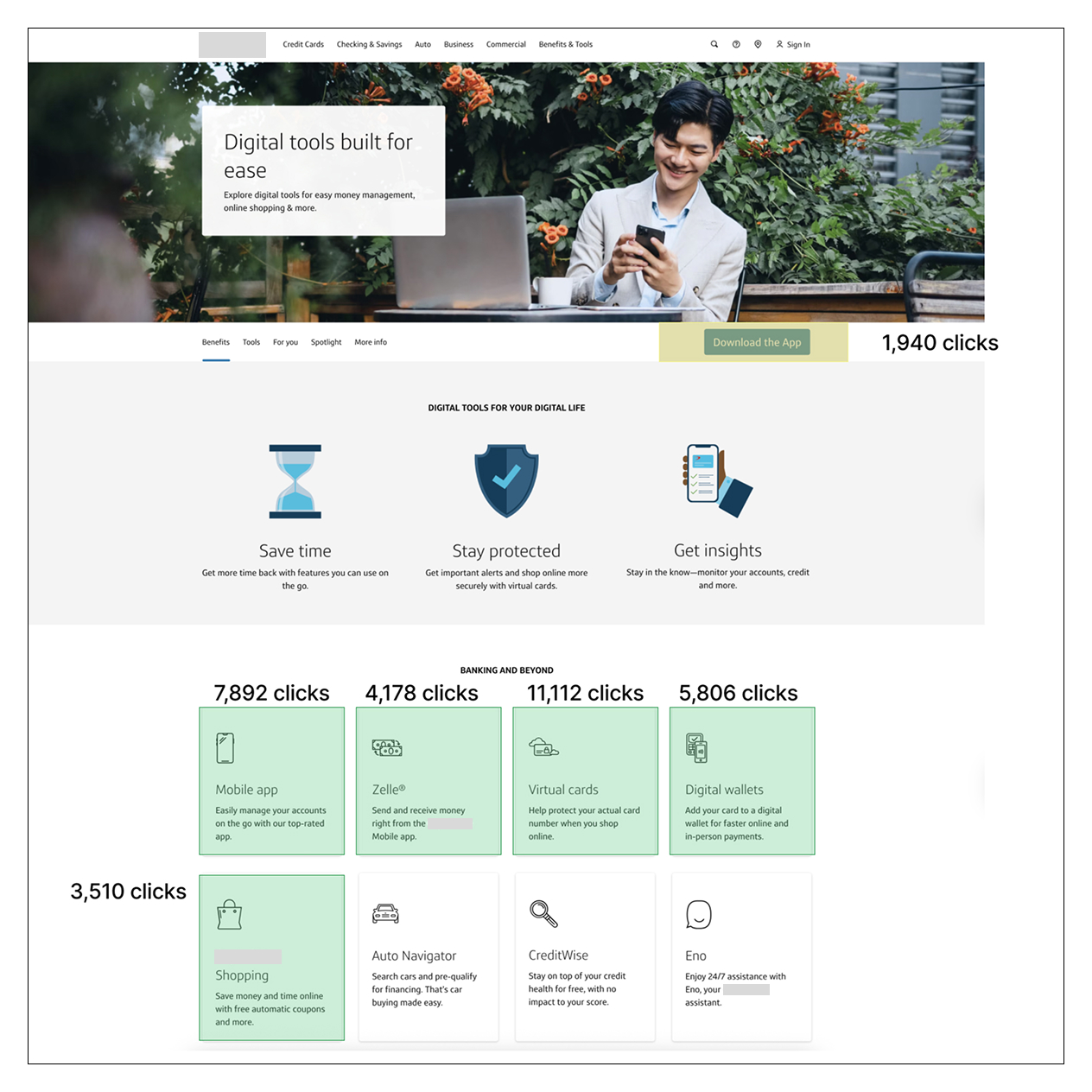 cs conversion funnel lp clicks Landing page clicks